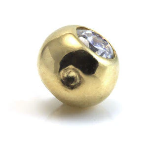 9ct Yellow Gold Jewel Dimp Ball