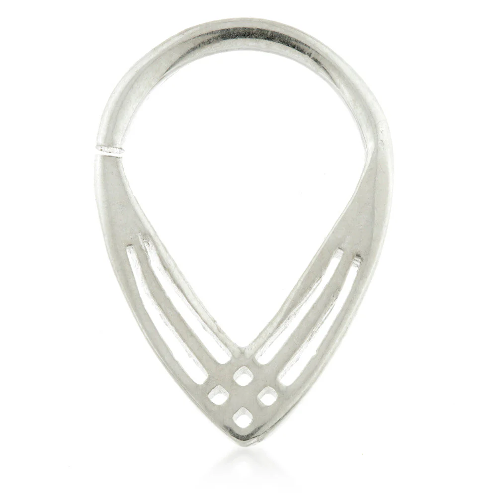 Art Deco Vogue Silver Open Ring - Image 2