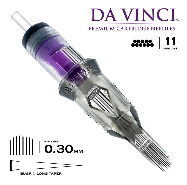 Bishop Cartridge Needles Da Vinci V2 - Curved Magnum - Bugpin - Long Taper