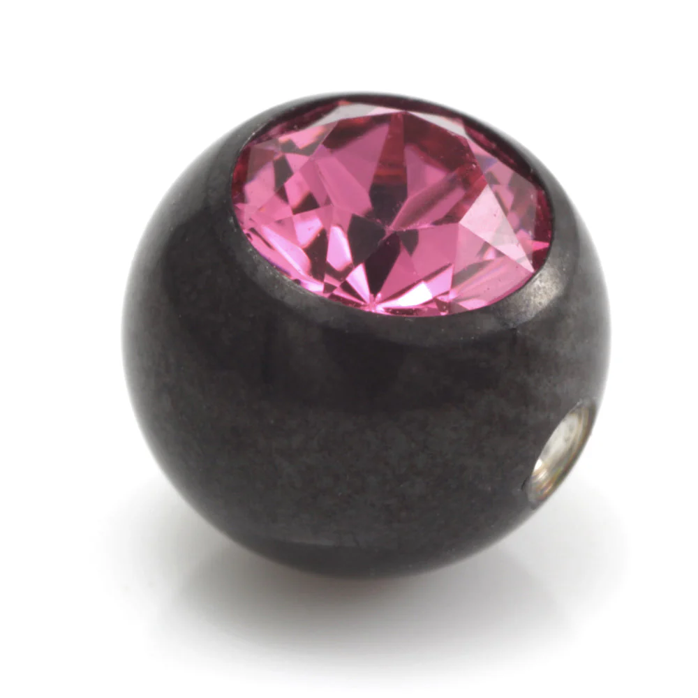 Black Steel Dimp Gem Ball - Image 3