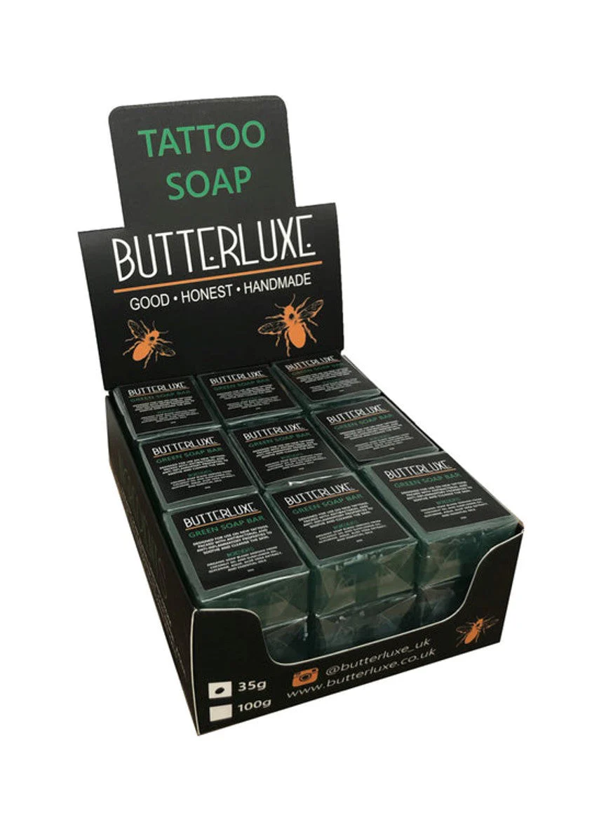 Butterluxe Green Soap Bar 27 x 35g - Strawberries & Cream - Image 2