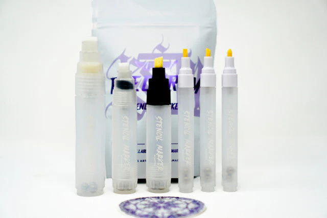 Electrum Refillable Stencil Lettering Markers - Pack of 6 - Image 2