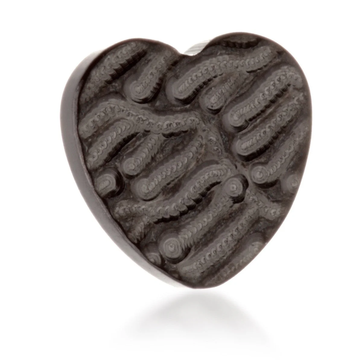 Evil Black Ti Internal Rippled Heart Attachment