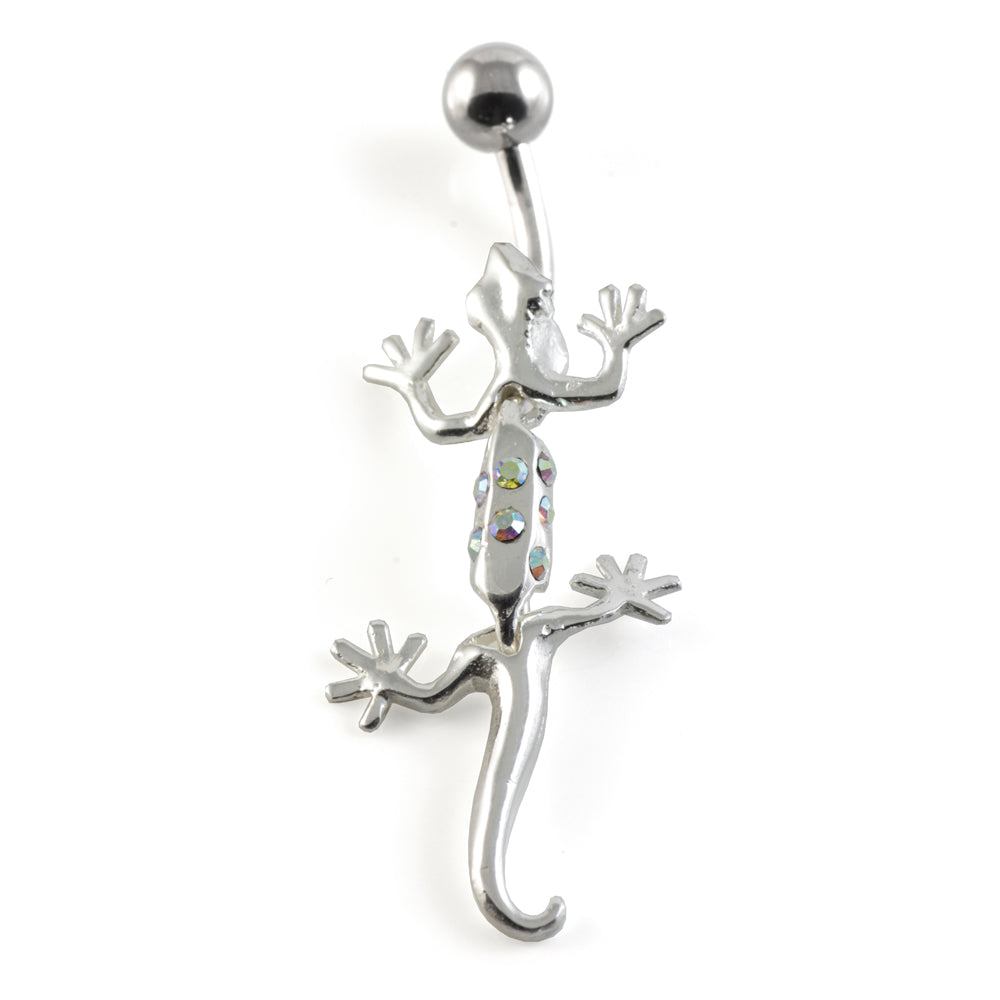 Gecko Silver & Steel Navel - Image 2