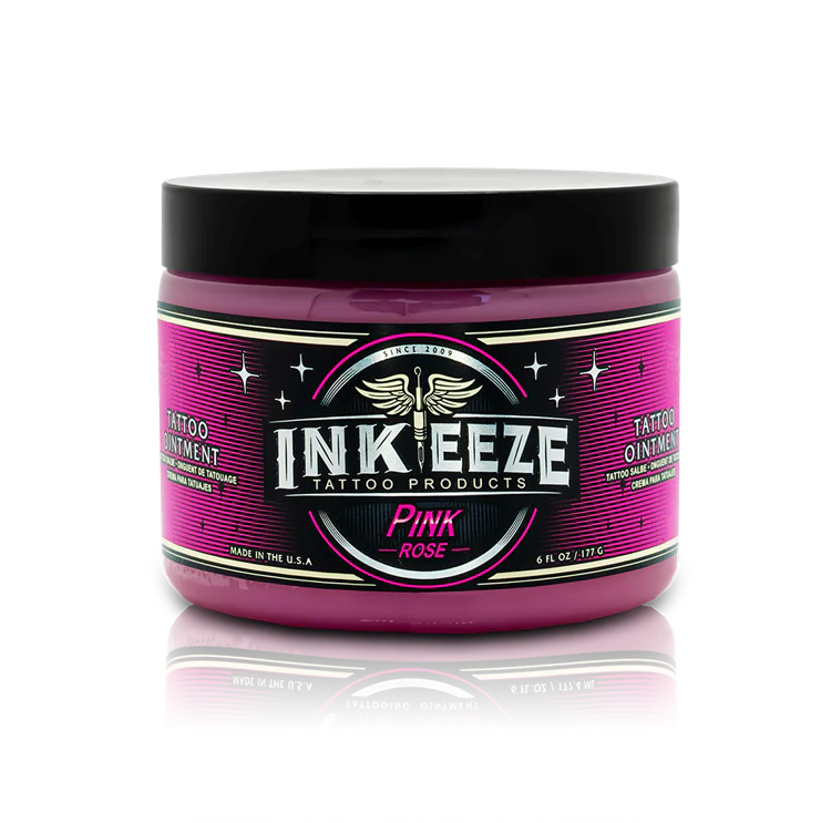 INK-EEZE Pink Rose Glide Tattoo Ointment - 6oz