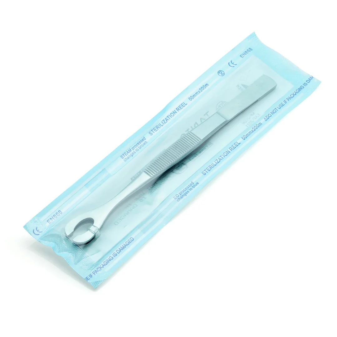 Sterilised Disposable Steel Slotted Sponge Forceps - Image 2