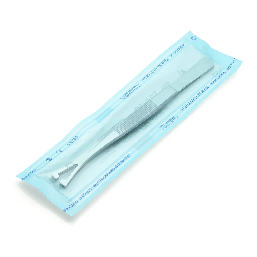 Sterilised Disposable Steel Pennington Forceps with Slot - Image 2