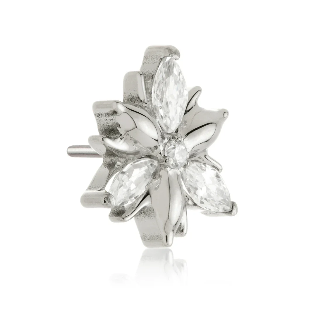 Ti Threadless Jewelled Double Trinity Attachment