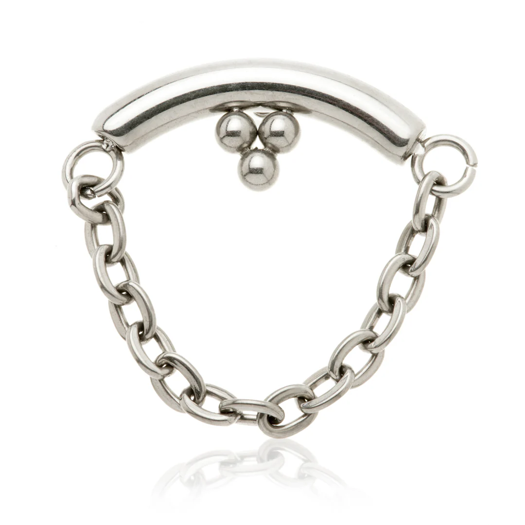 Ti Internal Trinity Dot With Hanging Chain