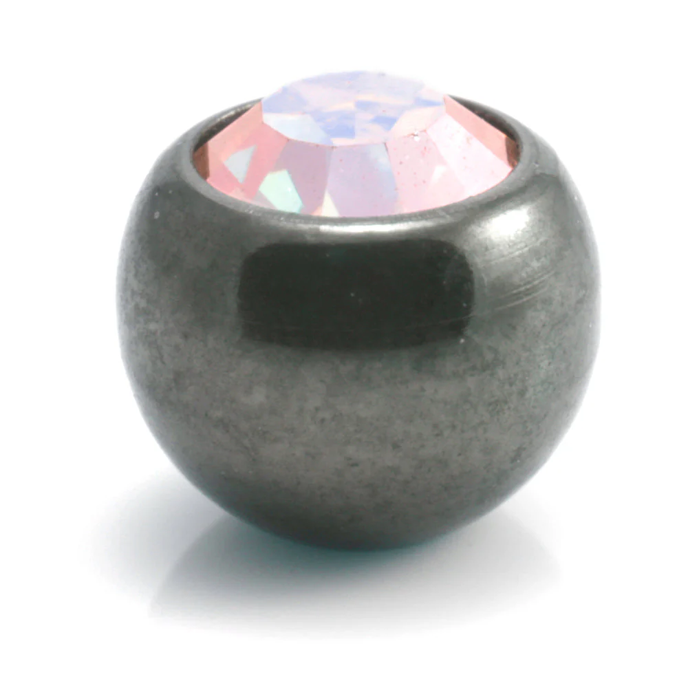 PVD Black Ti Clip In Gem Ball - Image 6