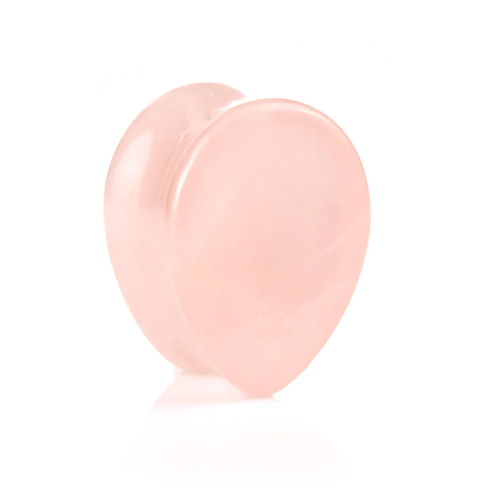 Rose Quartz Tear Plug (sold individually)-12mm