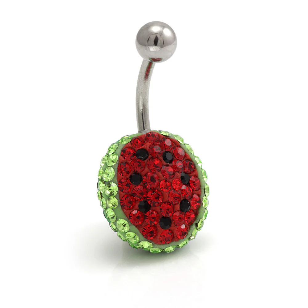 Multi Gem Watermelon Belly Bar
