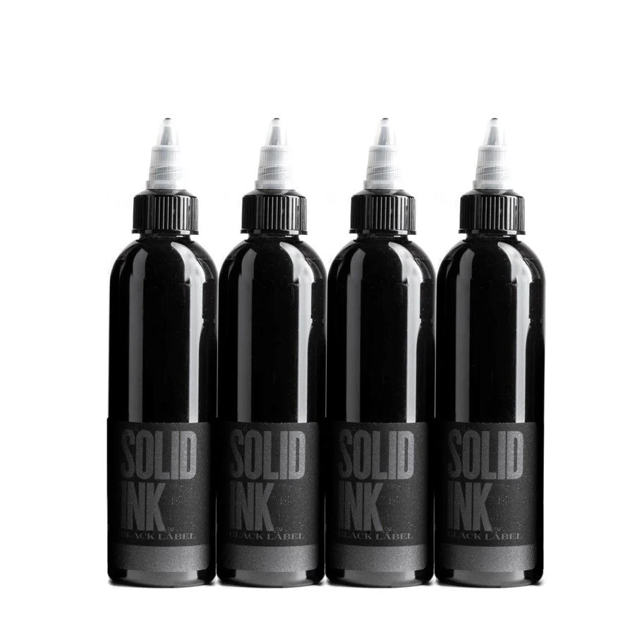 Solid Ink Black Label Grey Wash Set - 4 x 1oz