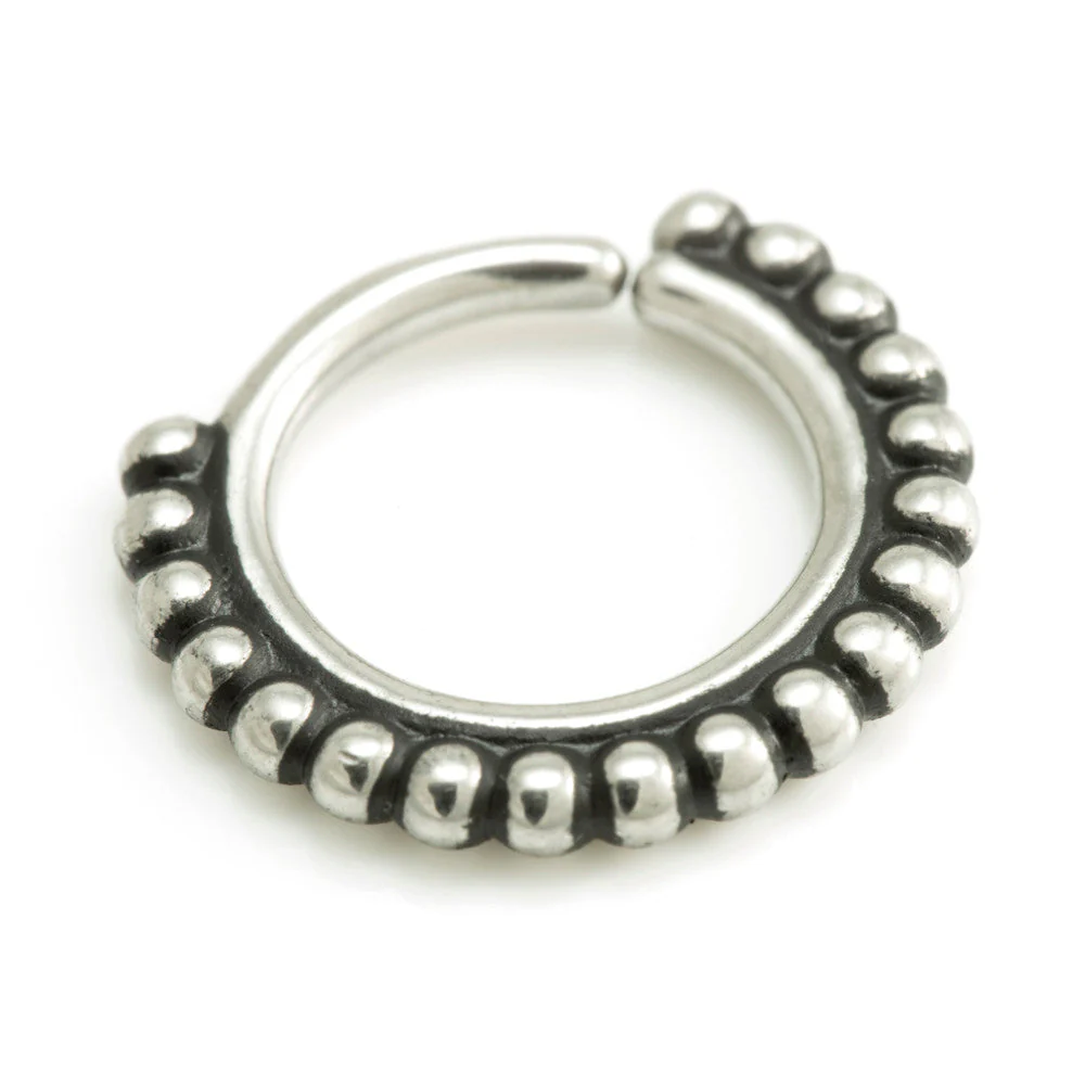 Steel Ball Eternity Seamless Ring
