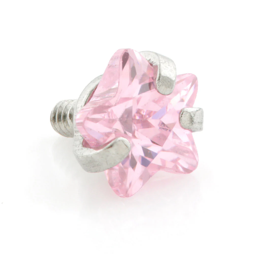 Steel Internal Prong Star Gem Attachment - Image 2