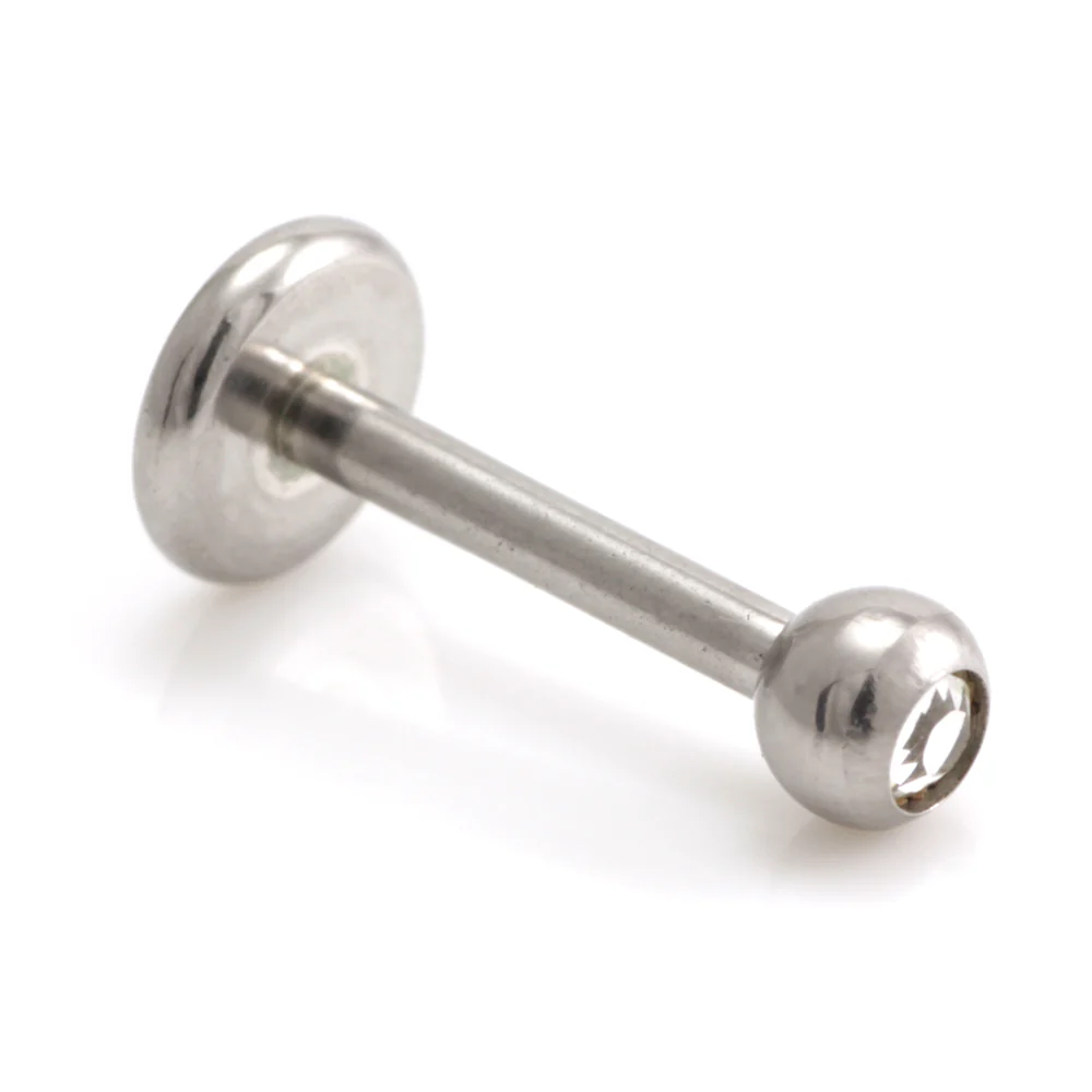 Steel Micro Gem Labret - 1.2mm-1.2-16-Capri Blue