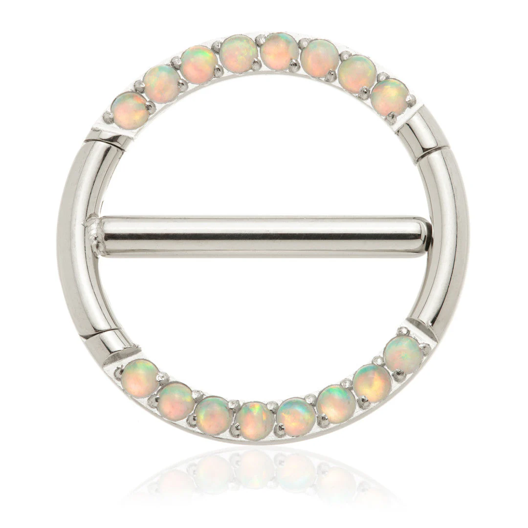 Steel Opal Double Nipple Clicker