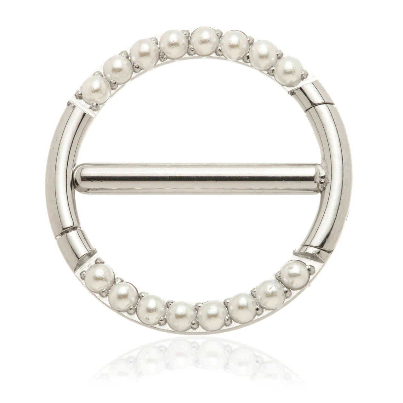 Steel Pearl Double Nipple Clicker