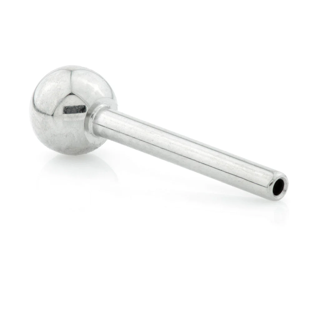 Threadless Ti Barbell Stem with Fixed Ball