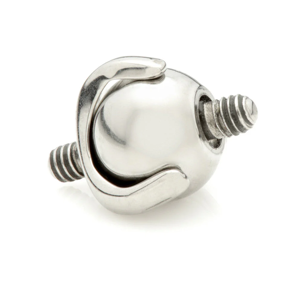 Ti Internal Double Piercing Prong Ball Attachment