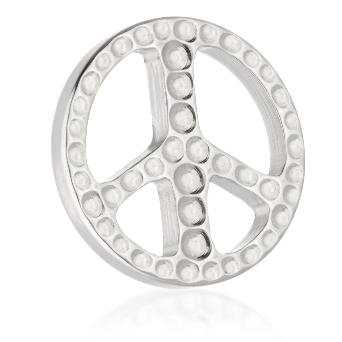 Ti Internal Hammered Peace Sign Attachment