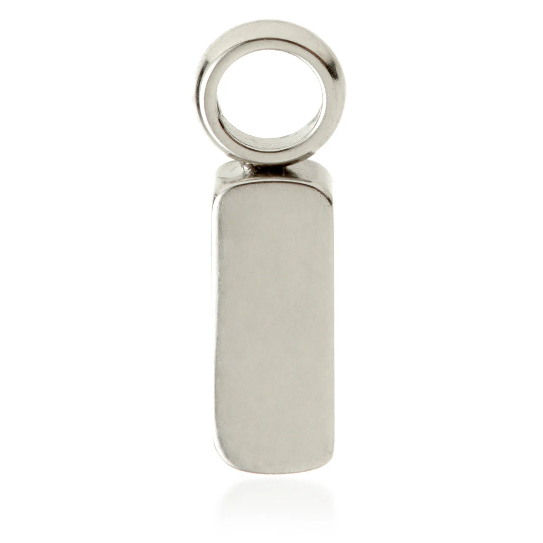 Ti Rectangle Charm Attachment