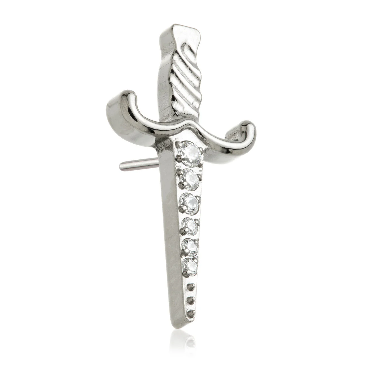 Ti Threadless Large Pavé Dagger Attachment