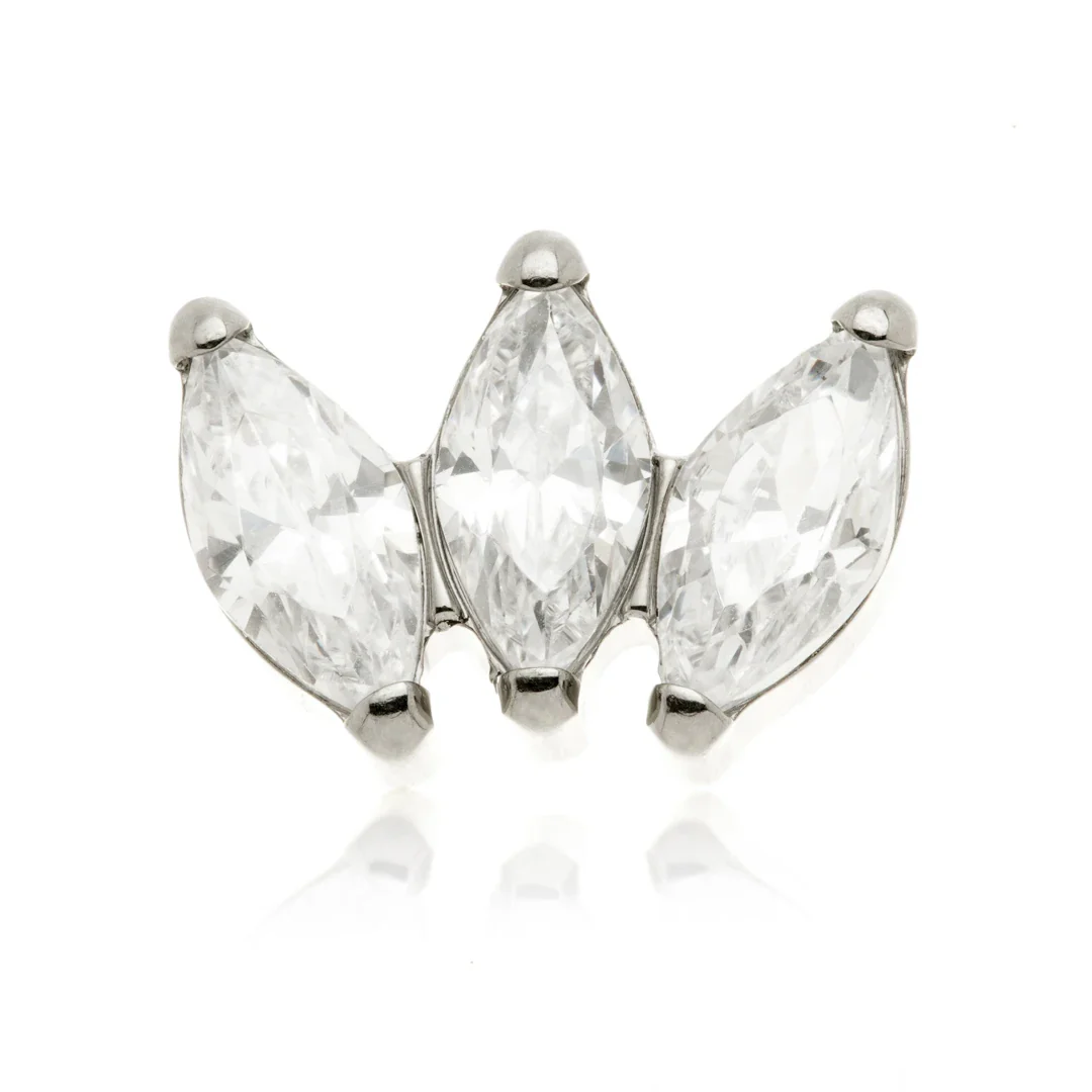 Ti Triple Gem Marquise Attachment
