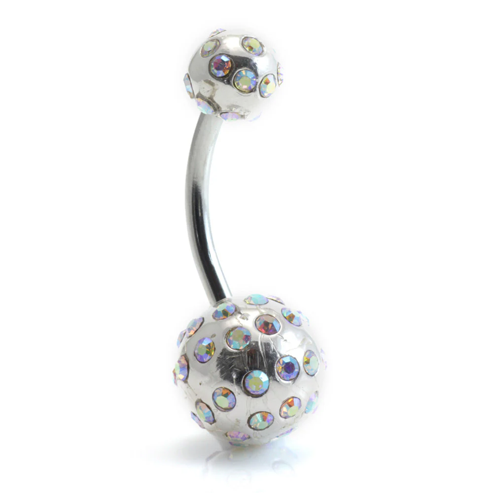 Tiffany Ball Silver & Steel Navel (BA01)