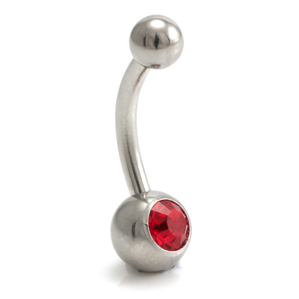 Titanium External Thread Baby Jewelled Navel - UK Made - Image 14