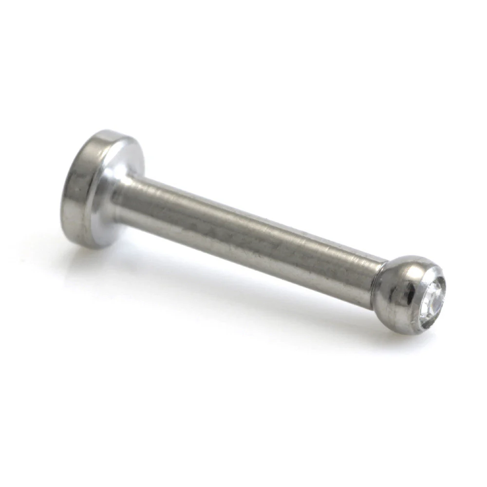 Titanium - Internal Gem Ball Labret (1mm)