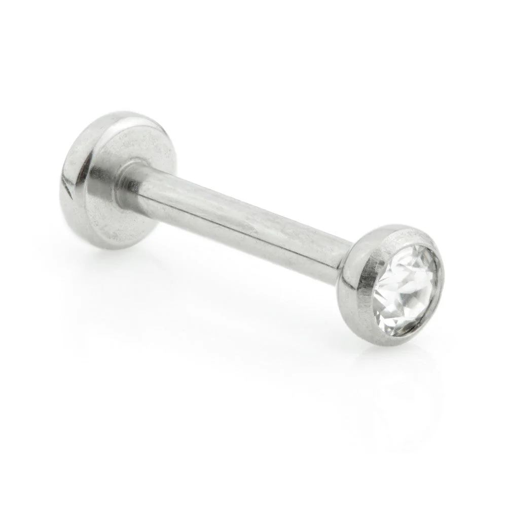 Titanium Internal Gem Disk Labret (1mm)