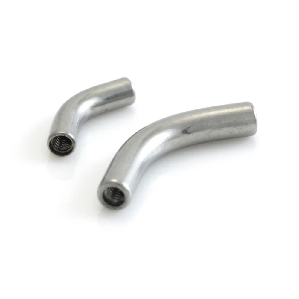 Titanium Internal Thread Banana Bar Stem (0.9mm)- UK Made