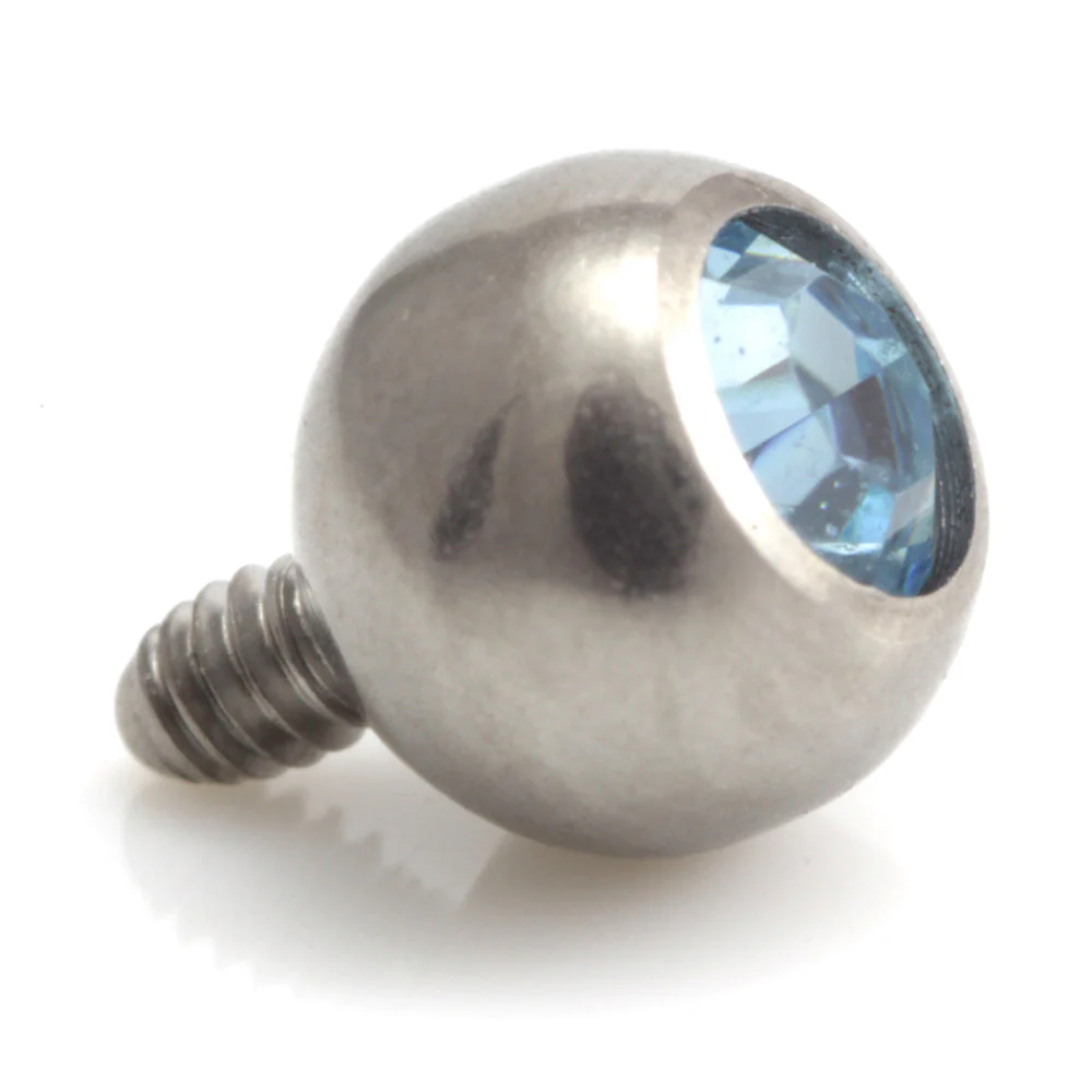 Titanium Internal Thread Gem Ball - Image 4