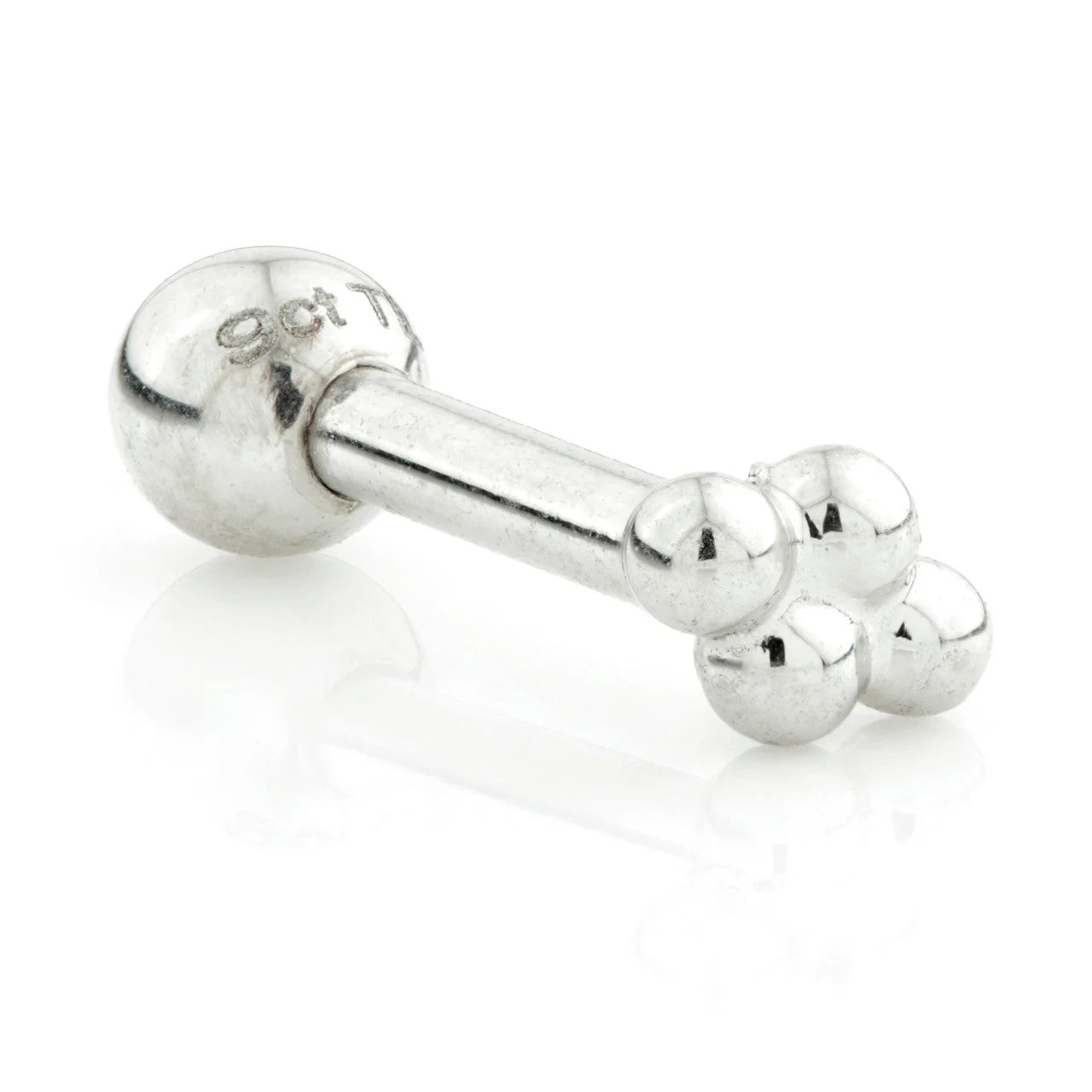 TL - 14 Carat Gold 4 Dot Cartilage Bar - Image 2