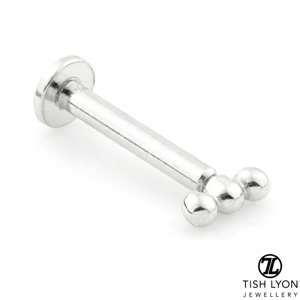 TL - 14ct Gold Tri Dot Internal Labret