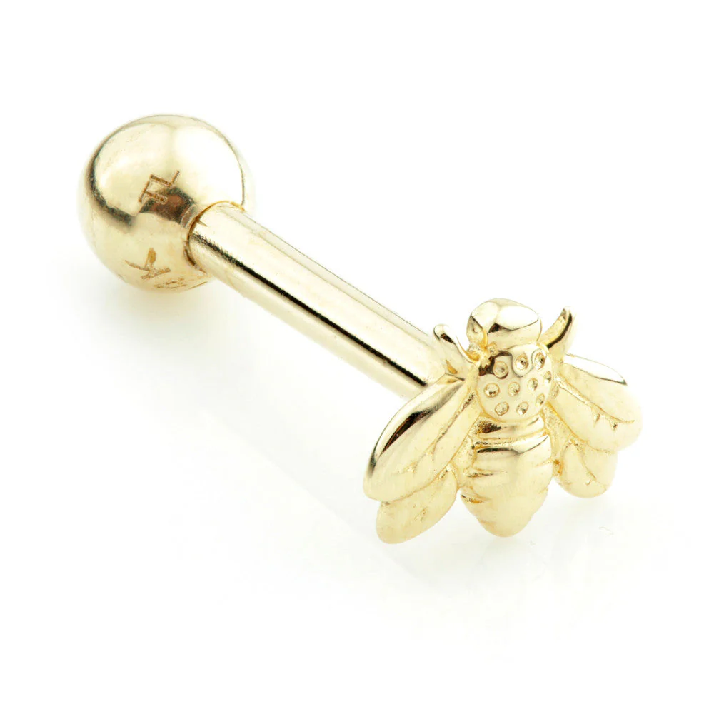 TL - 9 Carat Gold Bee Cartilage Bar