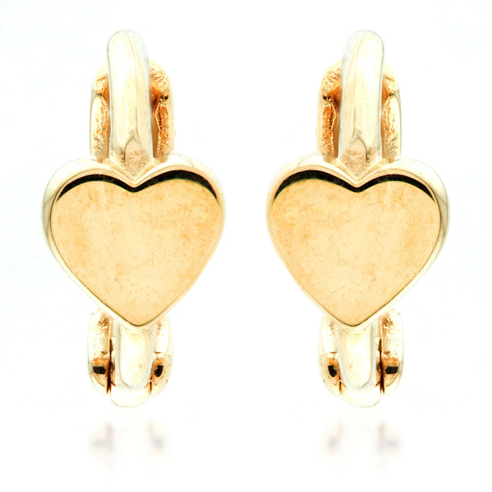 TL - 9ct Heart Huggies (Pair)