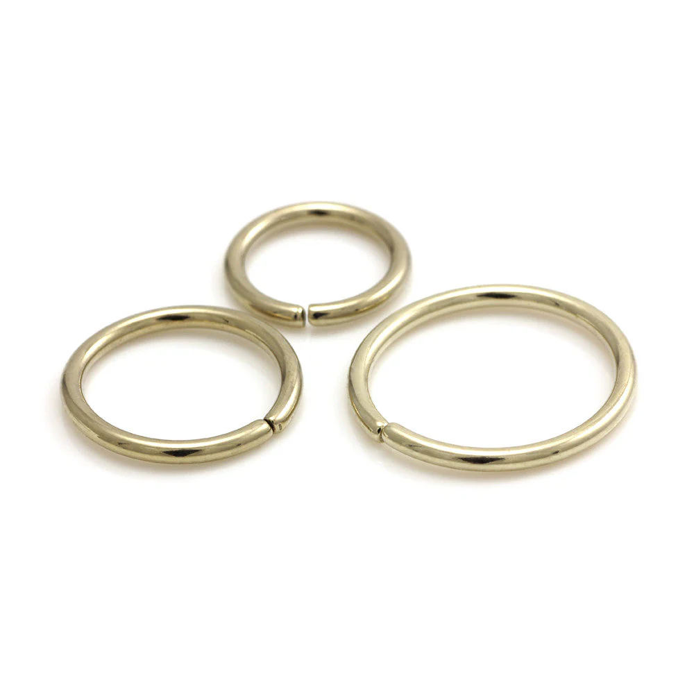 Zircon PVD Gold Ti Seamless Ring